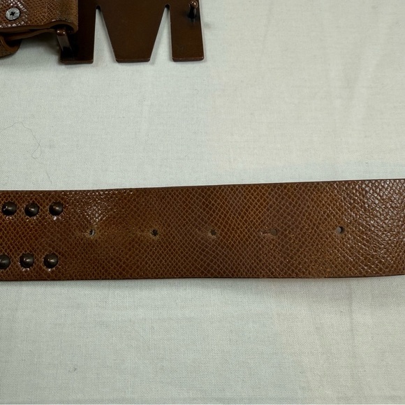 Millionair Size 46 Men's Brown Genuine Leather Belt - Picture 5 of 7
